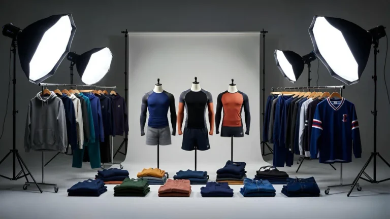 Product photography for apparel showcasing design details and garment quality by Hesson Apparel