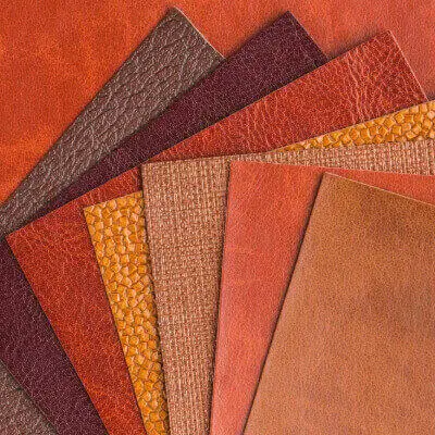 PU leather alternative material used for modern apparel manufacturing by Hesson Apparel