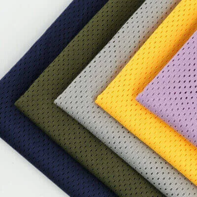 Mesh fabric providing ventilation for activewear and sports apparel manufacturing by Hesson Apparel