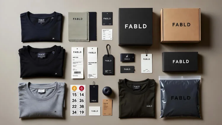 Custom clothing labels, tags and packaging solutions for apparel brands by Hesson Apparel