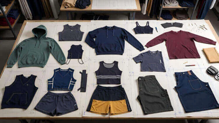 Garment sample development for fit, fabric and construction testing by Hesson Apparel