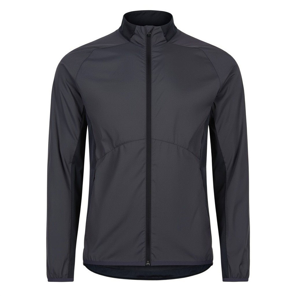 Custom women’s lightweight training jacket manufactured with wind-resistant performance fabric for activewear brands.