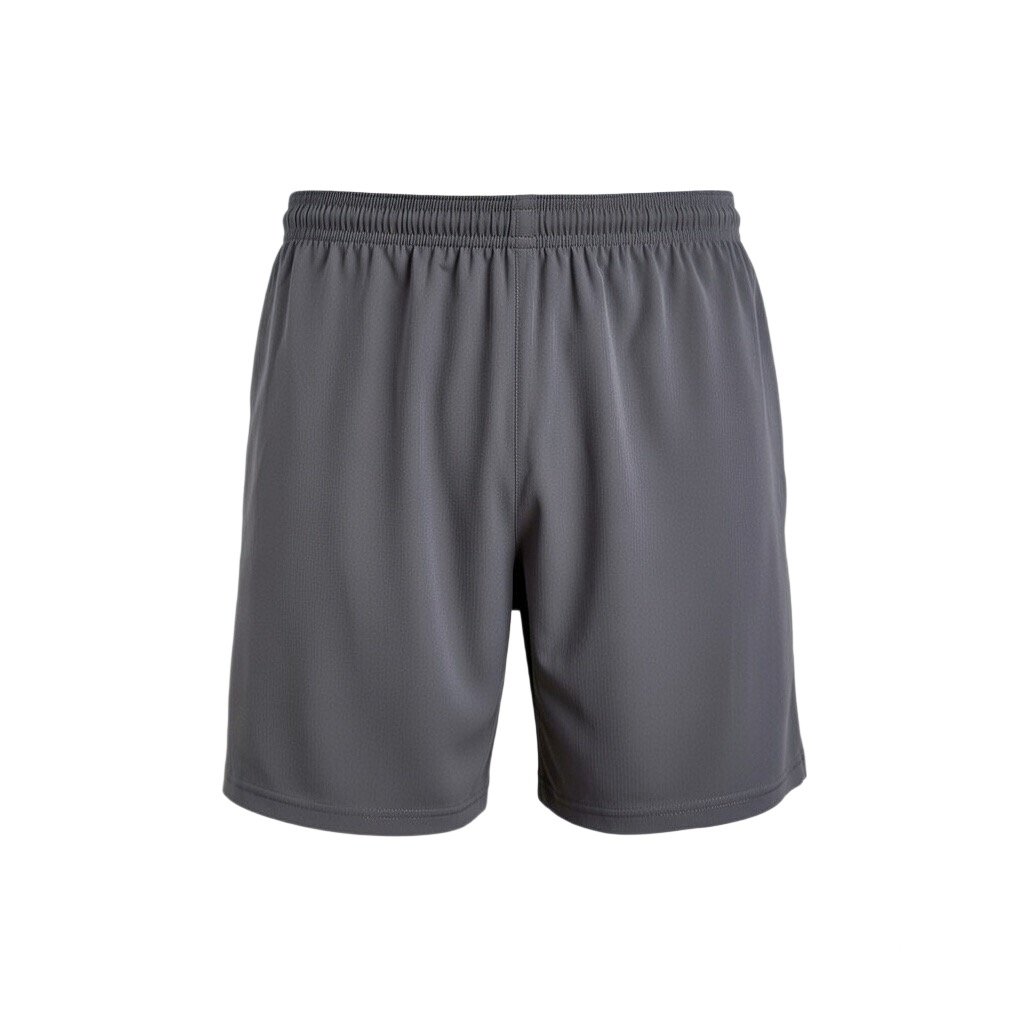 Custom training shorts manufactured with flexible performance fabric for activewear and fitness brands.