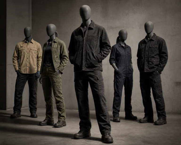 Workwear manufacturer producing durable uniforms and professional clothing for businesses and organizations