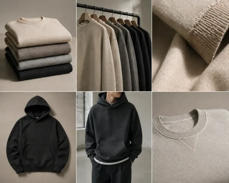 Premium blank wholesale apparel including hoodies, sweatshirts, t-shirts, and activewear ready for branding