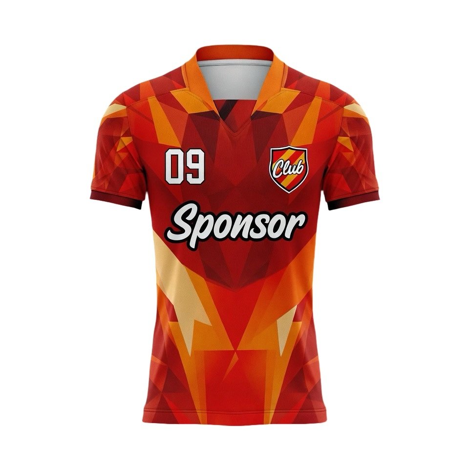 Custom Sublimation Football Jersey manufactured with performance fabrics for football teams and sportswear brands.