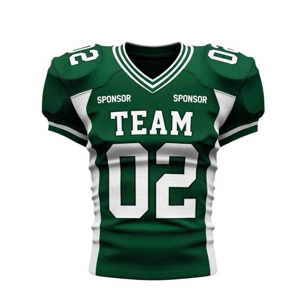 Custom Performance American Football Jersey manufactured with performance fabrics for american football teams and sportswear brands.