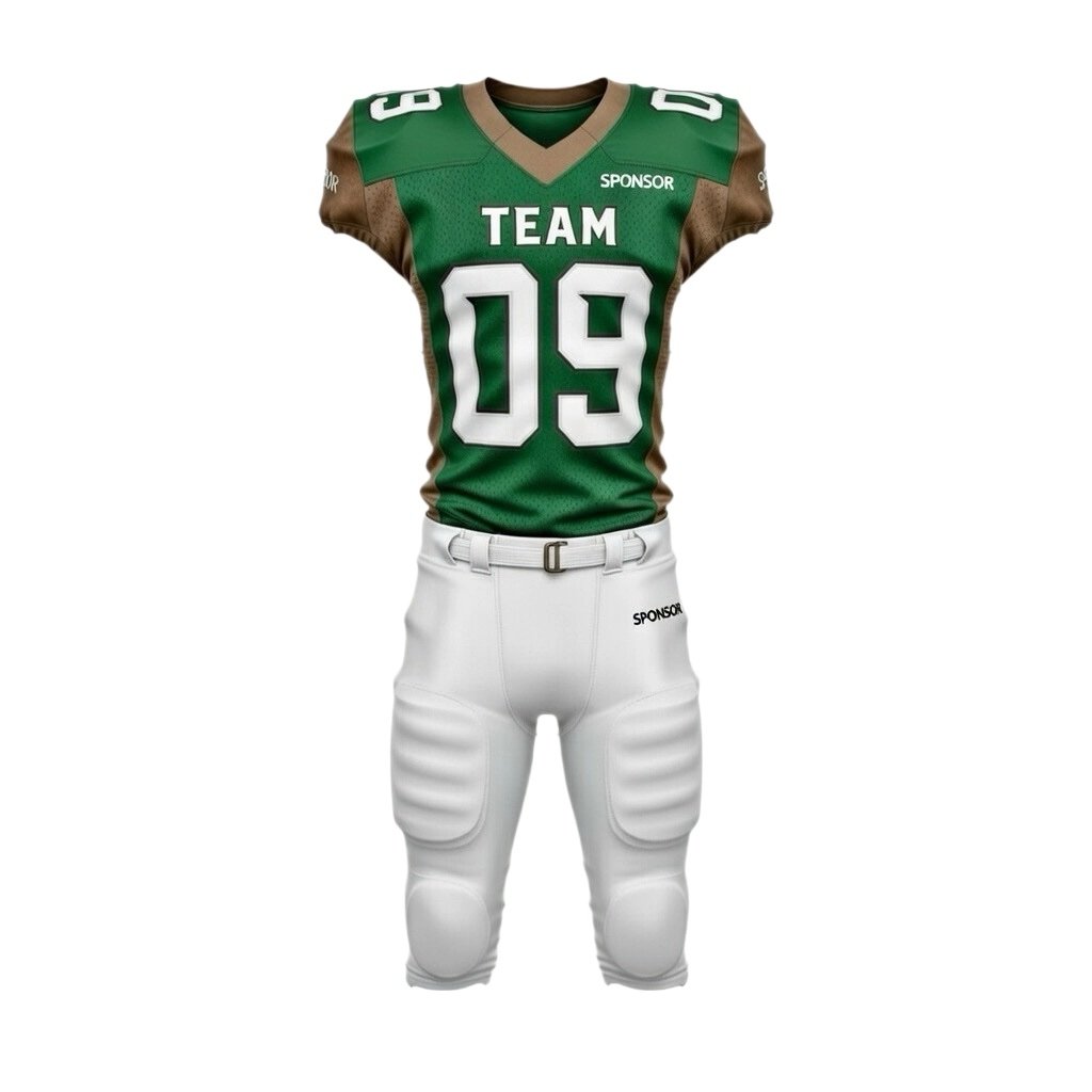 Custom Premium American Football Kit manufactured with performance fabrics for american football teams and sportswear brands.