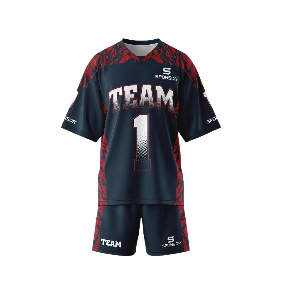 Custom Standard Lacrosse Team Kit manufactured with performance fabrics for lacrosse teams and sportswear brands.