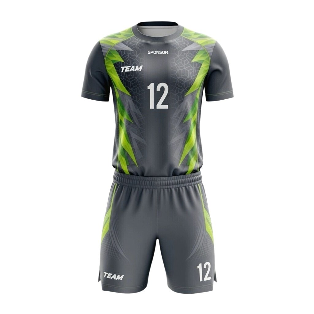 Custom Premium Volleyball Team Kit manufactured with performance fabrics for volleyball teams and sportswear brands.