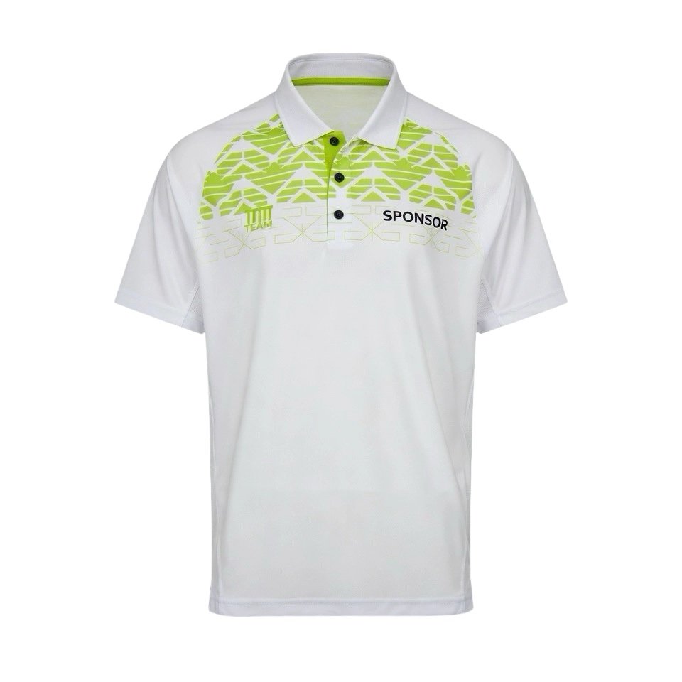 Custom Performance Tennis Polo manufactured with performance fabrics for tennis teams and sportswear brands.