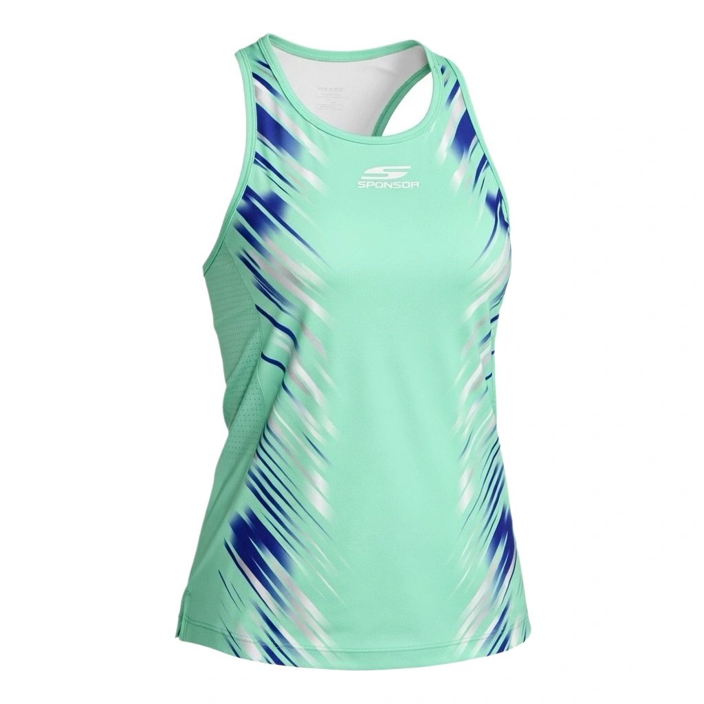 Custom Women’s Tennis Tank Top manufactured with performance fabrics for tennis teams and sportswear brands.