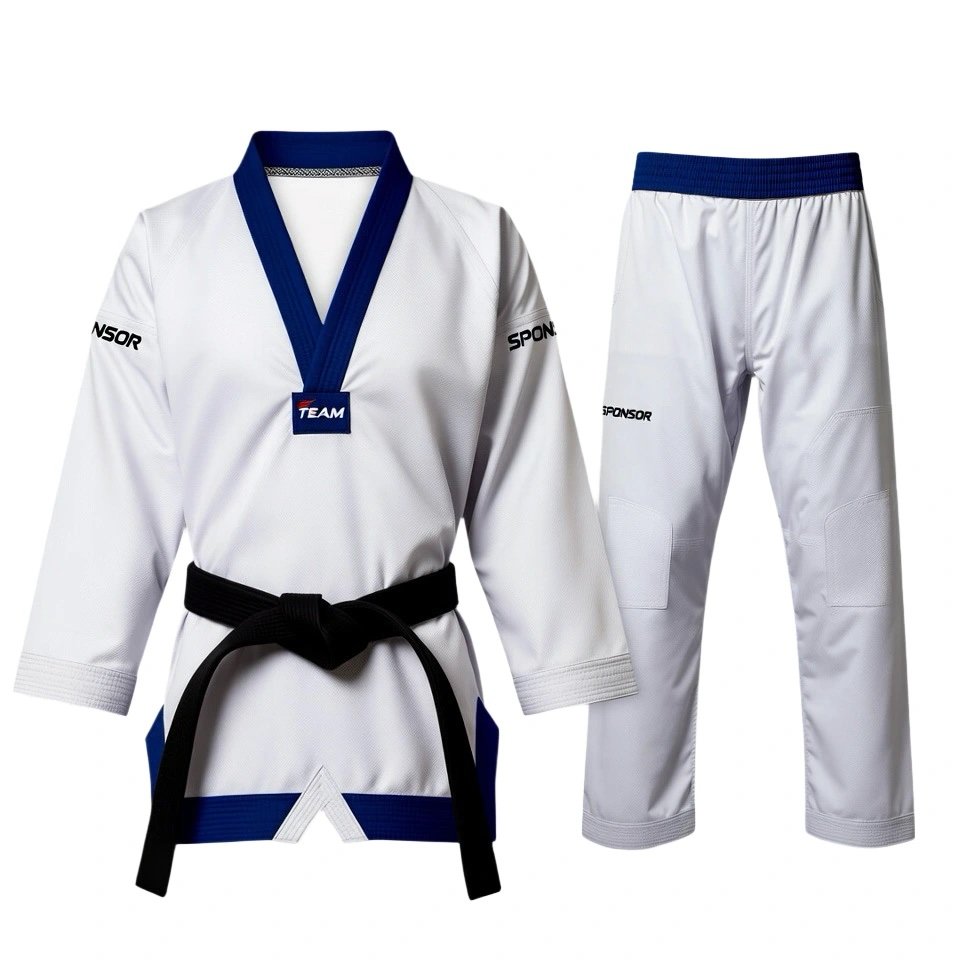 Custom Kyokushin karate uniform manufactured with heavyweight fabric for dojos and martial arts brands.