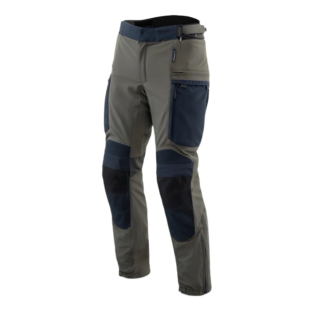 Custom touring motorbike pants manufactured with weather-ready fabric for motorcycle apparel brands.